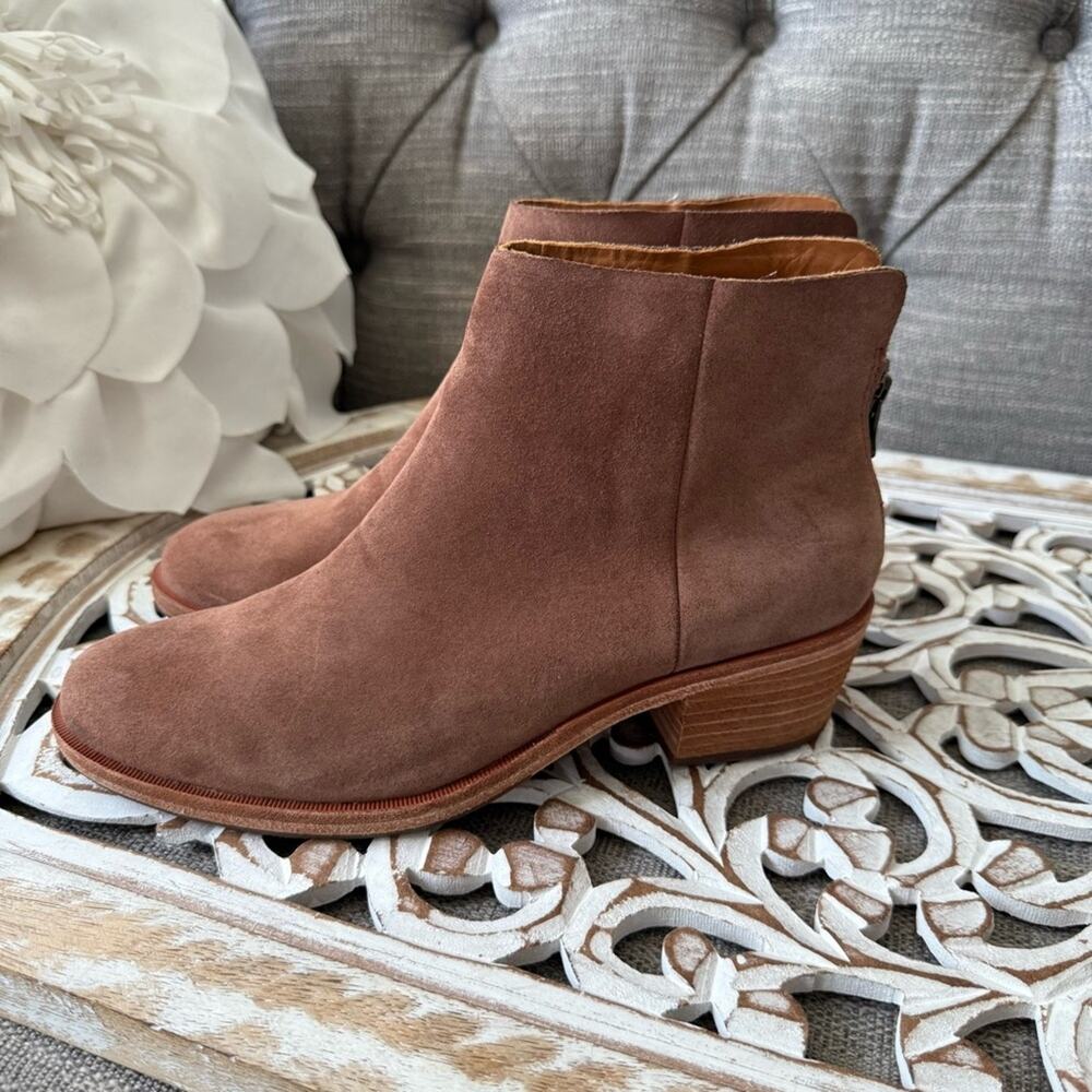 Kork-Ease Brown Suede Leather Ankle Boots Women’s 8